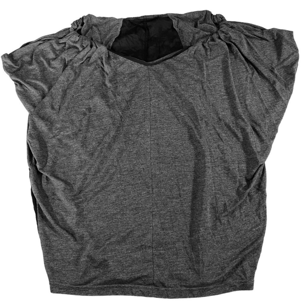Pure Sugar Raglan sleeve contrast loose cute Tee in dark gray EUC